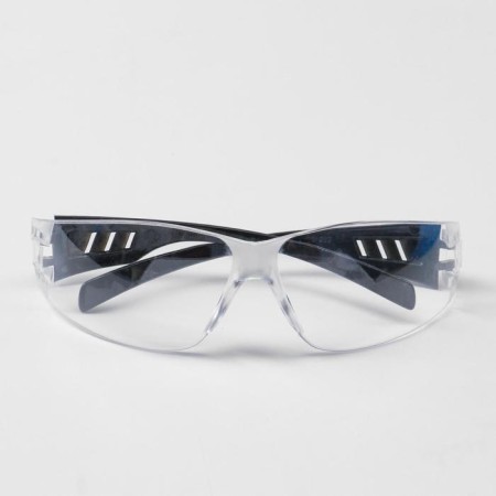 Glasses protective "source" open type classic (transparent) with a black hand