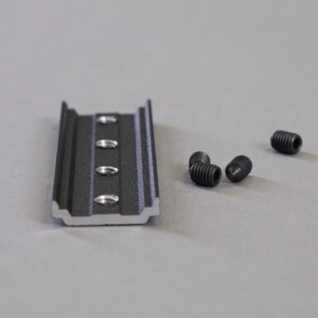 NOVOTECH connecting bar. Flum, 70x22x5 mm, black color-3