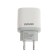 EXPLOYD EX-Z-1437, 2 USB, 2.4 A, MicroUSB cable, white