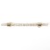 Cappio PK106 bracket handle, m/o 128 mm, d = 12 mm, plastic, color transparent-gold/gold