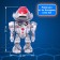 Robot radio -controlled "superbot", light and sound effects, shoots, works from batteries