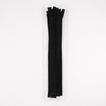 Lightning "Spiral", No. 3, detachable, automatic lock, 35 cm, black color-2