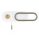 Wall lamp Arte Lamp Lucas A2602AP-10WH, LED, 10 W, 40x5x12 cm, 500 lm, white