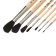 Set of protein brushes 7 pieces, calligrata (round No. 0.1,2,3,5,8,10) short handle