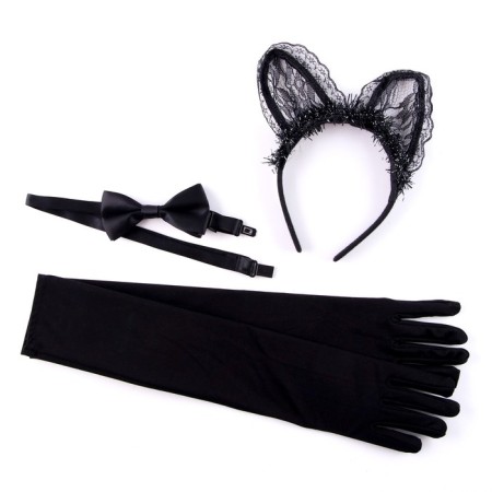 Carnival set "Myu", rim, ears, gloves, butterfly-2