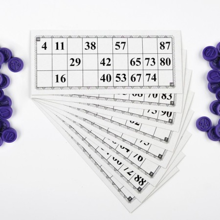 Russian lotto gift "Happy New Year 2024", 24 cards 17.5 x 7.5 cm, 90 chips-1