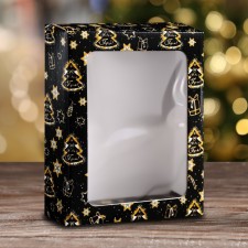 Gift box, lid is, with the window 