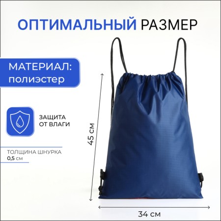 Bag for shoes on the lace, blue color-1