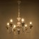 Milano chandelier 6he14 40W white-gold 68x68x79 cm