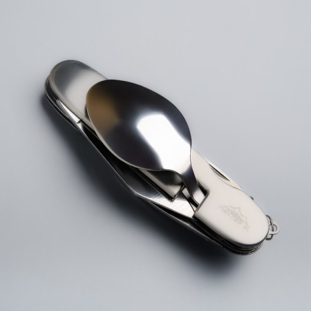 Tourist set 4V1: knife, fork, spoon, opener mix