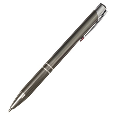 Gift, ballpoint, automatic "style" in a plastic case, New, gray-9