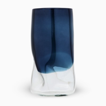 Ocean flowers vase of colored glass 34 × 15 × 15 cm-1