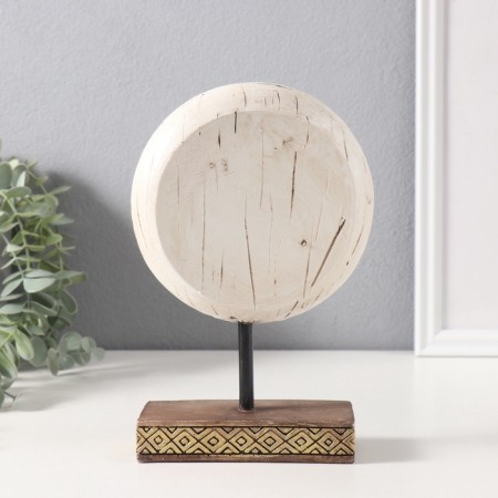Souvenir Polystone "White Elephant in the Golden Popone" 5x12x21 cm-2
