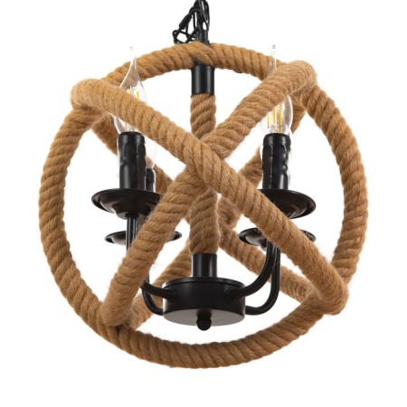 Bayerlux chandelier "Weaving" 4x40W E27 Black 40x40x140 cm-4