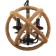 Bayerlux chandelier "Weaving" 4x40W E27 Black 40x40x140 cm
