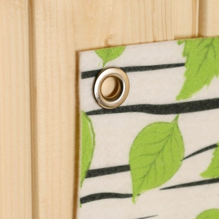 Wallwathered Organizer on eyelets 8 departments, Print Birch, 62x30 cm, felt-2