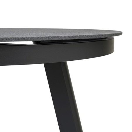 Dining table Leif, 900 × 900 × 750 mm, dark gray color-3