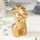 Figure candle Lacked "Women's silhouette", 10 cm, gold