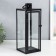 Climber Metal "Lantern - Minimalism" set 3 pcs black 18x18x50, 14x14x39, 10x10x25 cm