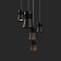 Suspended Mantra Pagoda, LED, 950LM, 3000K, 74x74x181 mm, black color