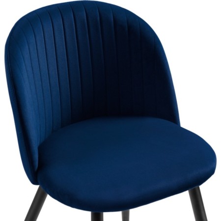 STULL OF A GABI Metal Carcass 1 Metal/velor, Black/Blue 49x53x79 cm-4