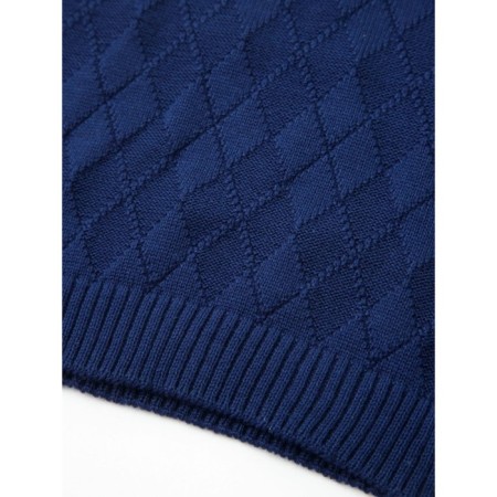 Knitted vest for the boy Amarobaby Pure Love School, height 128 cm, color blue-7