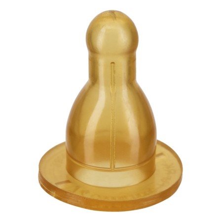 Latex large nipple with a X-shaped hole for cereals, from 6 months, set 2 pcs.