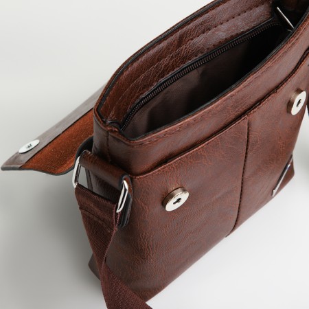 Male bag, brown color-4