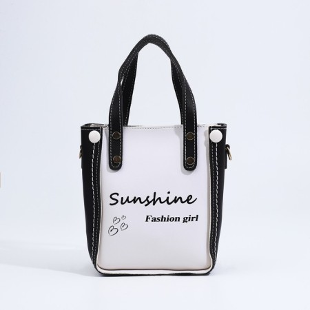 Bag Female Tout with zipper, black color