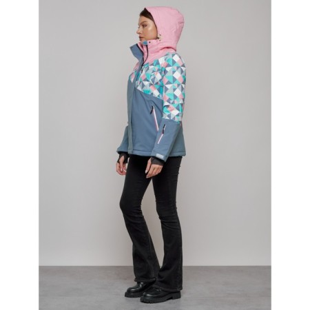 Ski jacket female, size 46, pink color-13