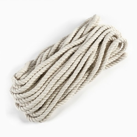 Cotton rope 12 mm (20 m) white, motor-4