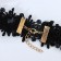 Choker "Alexandria" lace, drop, black color, length 30cm