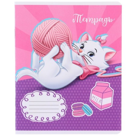 A set of notebooks 10 pieces, 12 sheets, in a cage, cover coated cardboard, cats aristocrats-9