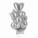 Set of balls "Festive" foil, latex, color silver, 10 pcs.