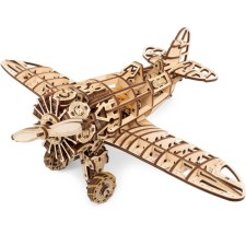 Wooden Model 3D, Ewa, Airplane with a motor