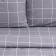 Bed linen Ethel 2SP "Cell" Tsv. Sery, 187x215cm, 208x220 cm, 52x73-2pcs, flannel