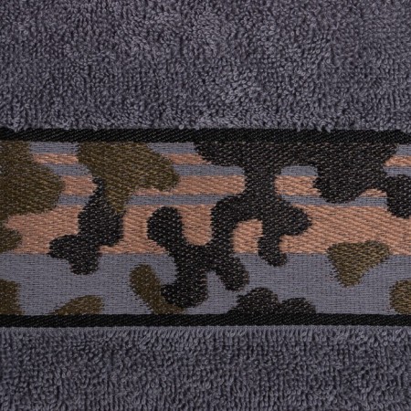 Set Gift Ethel "Militari Grey" towel 70*130 cm+slippers husband 42 river-2