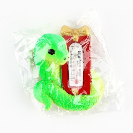 New Year's magnet "Snake with a thermometer" for the New Year, 4.4 x 5.5 cm-3