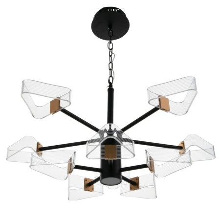 Chandelier 1702/10 LED 204W 3000-6000K Black 95x95x80 cm Bayerlux