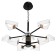Chandelier 1702/10 LED 204W 3000-6000K Black 95x95x80 cm Bayerlux