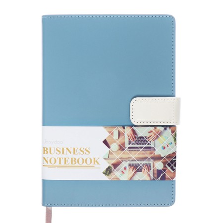 Organizer, A5, 128 sheets, a cage, the cover of the leatherette, with a knife, "Business", Blue-8