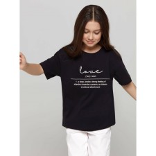Футболка для девочек Conte Elegant , рост 104-110 см, цвет black