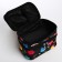 Cosmetic bag, 2 parts on zippers, black color