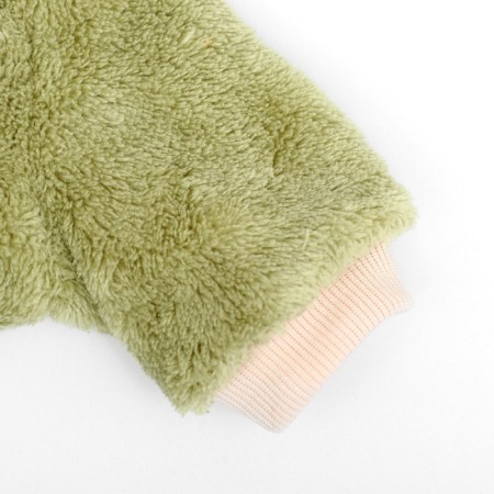 Avocado sweater, velor, size S (DS 25, Osh 24, OG 35 cm), green-8
