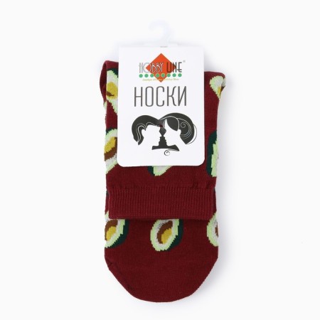 Unisex socks "Avocado" Bot. color, size 36-43-2