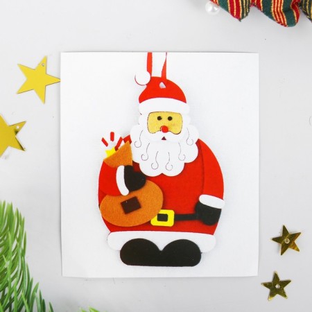 Set for creativity - create a Christmas tree decoration from the felt "Grandfather Frost"-2
