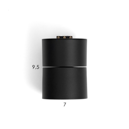 SLIM SLIM SLIM "cylinder" LED 9W 3000K-6000K 48V CRI90 Black 6x6x10cm-13