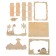 Set for creativity: Create a spinker made of wood and coloring from the plastic "Dinosaurs"