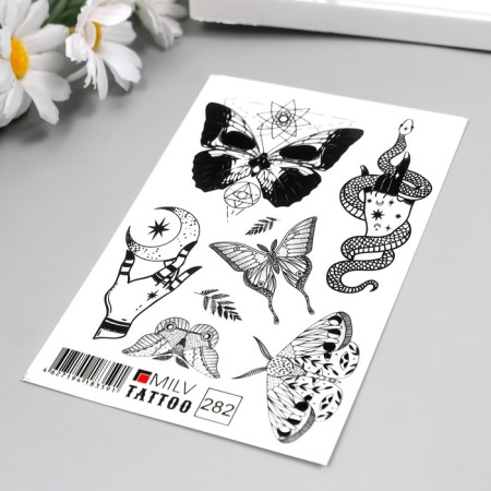 Tattoo on the body "Butterfly h/b" 10x15 cm-1