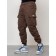 Cargo jeans men, size 44-46, brown color